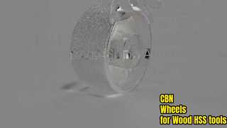 Voir la démonstration des meules CBN galvanisées pour le bois HSS pour l'affûtage et l'affûtage des couteaux