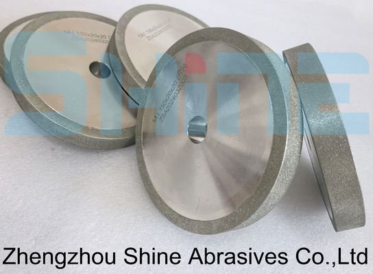 Roue de meulage de diamants plats électroplatée pour le meulage du verre au carbure de tungstène