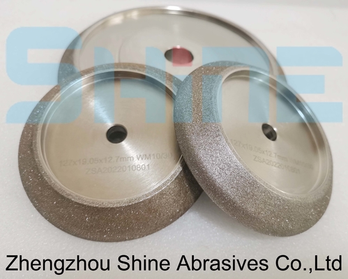 ODM CBN Roue de meulage de diamants pour l'affûtage de lame de scie à bande 127D x 22.2T