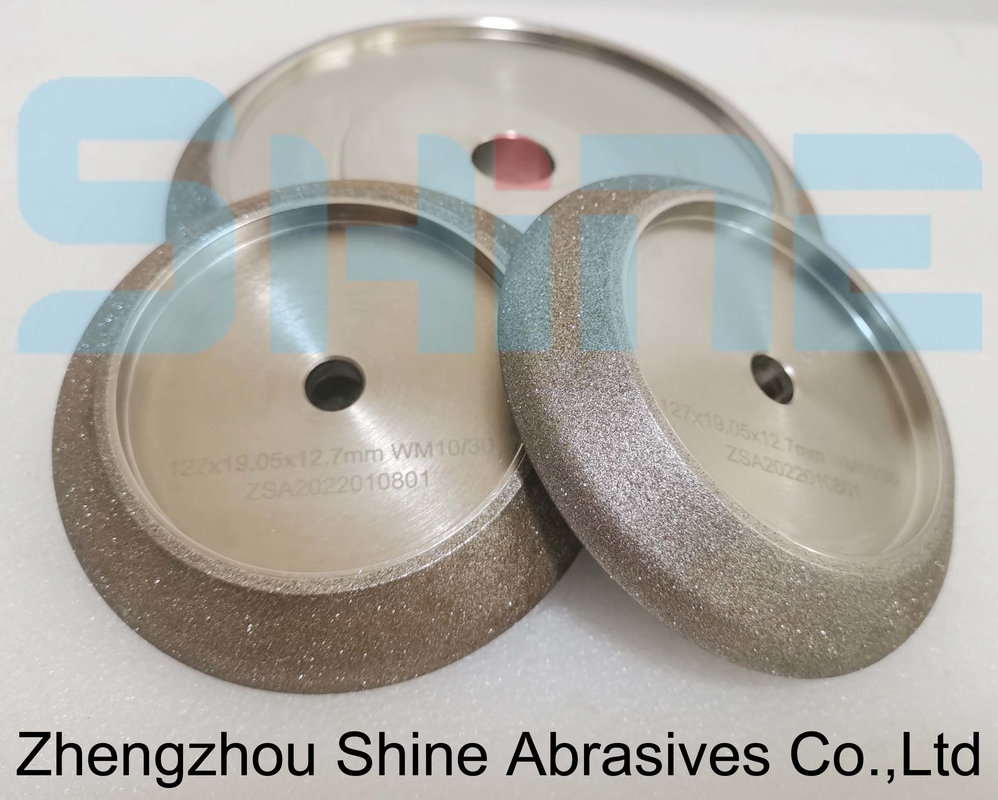 ODM CBN Roue de meulage de diamants pour l'affûtage de lame de scie à bande 127D x 22.2T