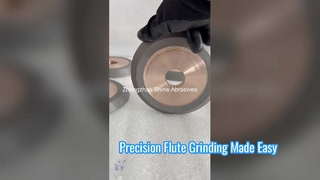 CNC Grinding Wheel 1V1 Diamond Wheel For Carbide Round Tools Fluting