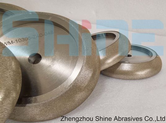 Roues de meulage à profil CBN électroplaqué pour l'affûtage de scie à bande de haute alliage