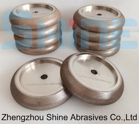 Apertisseur de scie à bande 5" 10/30 ° CBN Roues de meulage pour bois Mizer Scie à bande