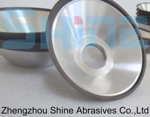 11V9 en forme de bol en résine en liaison diamant / CBN roue de meulage en acier inoxydable