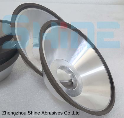 11V9 en forme de bol en résine en liaison diamant / CBN roue de meulage en acier inoxydable