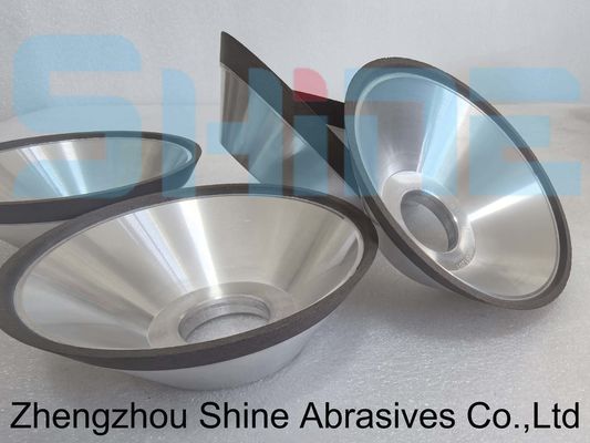 11V9 en forme de bol en résine en liaison diamant / CBN roue de meulage en acier inoxydable