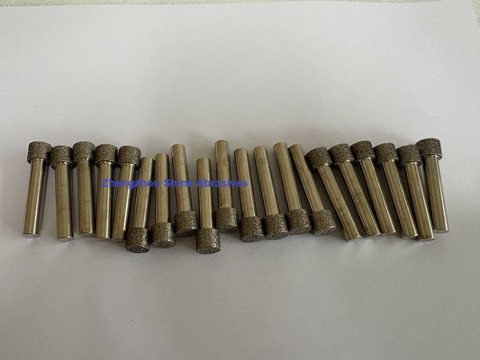 Tiges de 6 mm CBN Électroplaquées pour meulage interne et ébavurage