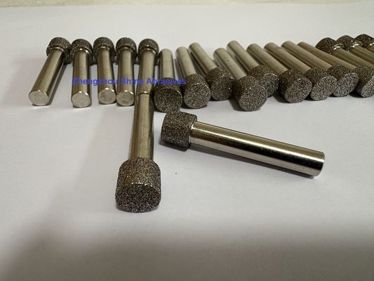 Tiges de 6 mm CBN Électroplaquées pour meulage interne et ébavurage