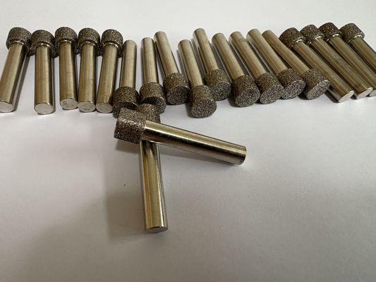 Tiges de 6 mm CBN Électroplaquées pour meulage interne et ébavurage