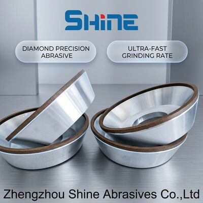 Meules abrasives diamantées à liant résine en forme de coupelle 12A2 pour meulage de surface