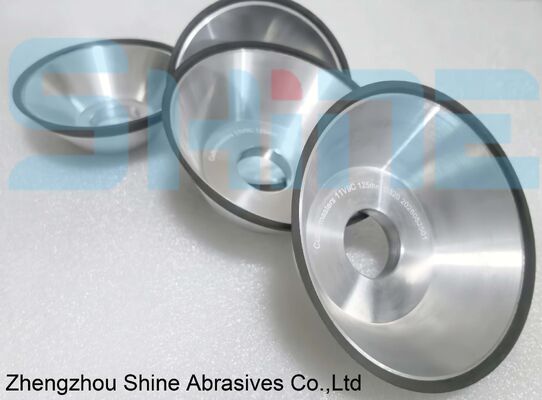 Meule diamantée à liant vitrifié 200mm Diamètre standard pour rectification de précision d'acier de roulement Finition supérieure