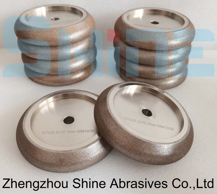 Apertisseur de scie à bande 5" 10/30 ° CBN Roues de meulage pour bois Mizer Scie à bande