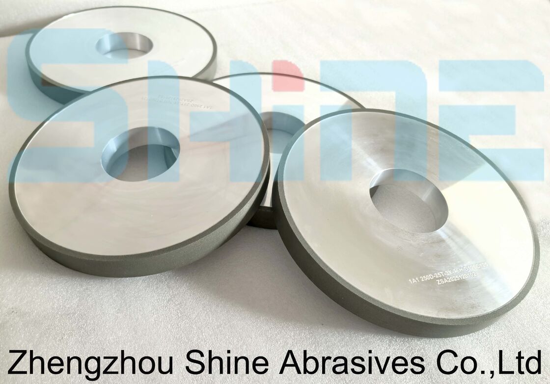 250 mm 1A1 Flat Resin Bond CBN Diamond Grinding Wheel pour le carbure