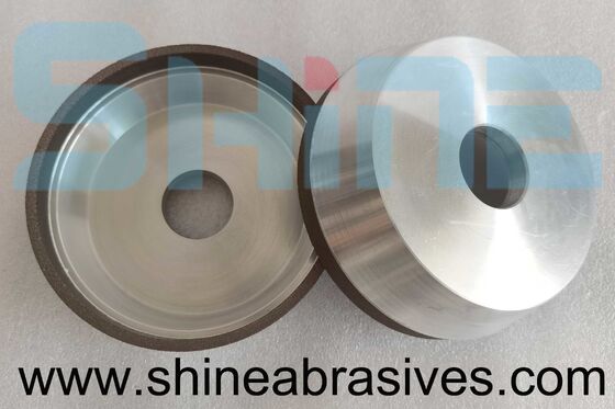 6A2 Résine Bond Diamond Cup roue 100mm D151 Grit verre bord de meulage de la fabrication conforme à la RoHS